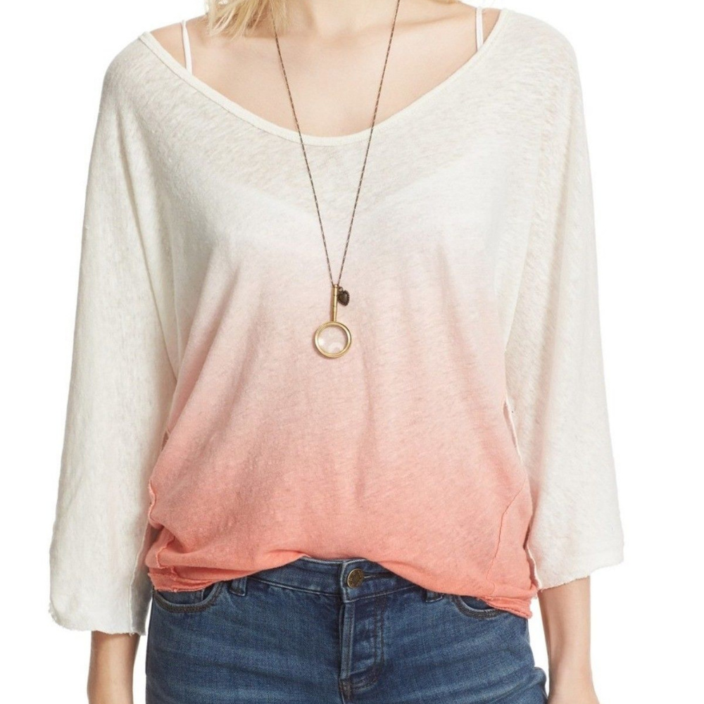 New Free People Ombre Sheer Top